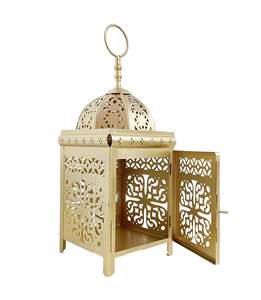 Lanternes décoratives pour la maison, pots à bougies, porte-bougie en fer, décorations écologiques pour Noël et mariage, fabricant en gros de décorations dorées - Product Image 6