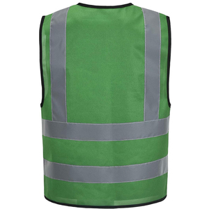 เสื้อกั๊กสะท้อนแสงทำจากโพลีเอสเตอร์สี100% คุณภาพสูงโครงสร้างปลอดภัยระดับพรีเมียมสีเขียวพร้อมไฟ LED สำหรับการก่อสร้างการจราจร - Product Image 2
