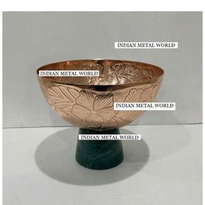 Wholesale Handmade Indian Metal World Gold Metal Chocolate <b>Bowl</b> Decorative Stainless Steel <b>Dessert</b> Serving <b>Bowl</b> For Restaurant - Product Image 6