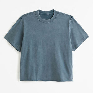 เสื้อยืดผู้ชายแบบลำลองซักกรดทำจากผ้าฝ้ายออกแบบได้ตามต้องการ - Product Image 1