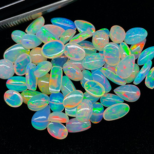 Cabochon d'opale éthiopienne naturelle de bonne qualité Multi Flashy Opal Cabochon Lot mélange forme Welo opale pour la fabrication de bijoux - Product Image 2