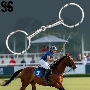 Brida de Acero Inoxidable Ajustable para Caballos, Cómoda para Montar y Entrenar, Duradera con Soporte Lateral Estable - Product Image 6