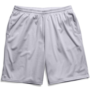 Ropa deportiva Pantalones cortos de baloncesto al por mayor Impreso en blanco BSCI Pantalones cortos de malla de baloncesto bordados para hombres con bolsillos - Product Image 2