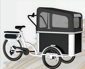 Electric <b>Pedicab</b> Bakfiets Cargo Trike | 36V 7-Speed Aluminum Frame Lithium Battery Brushless Motor 250W Kids Transport Delivery - Product Image 2