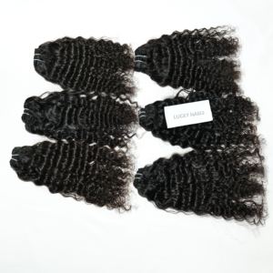 ผมคนอินเดียดิบแบบลอนสำหรับต่อผมสีดำธรรมชาติไม่ผ่านกระบวนการทางเคมีของผู้หญิง100% - Product Image 5