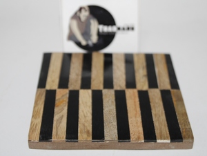 Molde de posavasos de resina, posavasos de resina con incrustaciones de resina de alta calidad, juego de posavasos de madera para mesa de Tradnary Pvt Ltd - Product Image 3