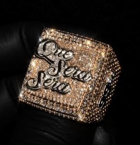 925 Sterling <b>Silver</b> Rhodium Plated VVS Moissanite Diamond Iced Out Custom Letter Luxury Statement <b>Ring</b> For <b>Men</b> Women Wear - Product Image 1