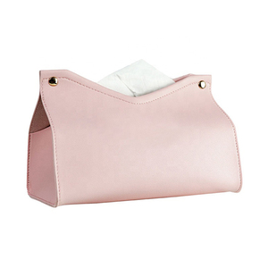 ที่กําหนดเองอเนกประสงค์เบาะหนังกล่องกระดาษทิชชู่เดสก์ท็อปตกแต่งกล่องกระดาษผู้ถือกล่องกระดาษทิชชู - Product Image 1