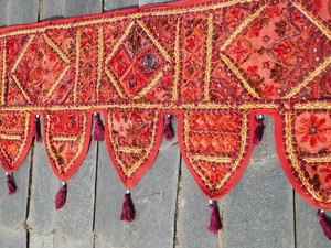 Mur Toran indien fait à la main et décoration d'entrée Boho tapisserie personnalisée - Product Image 3