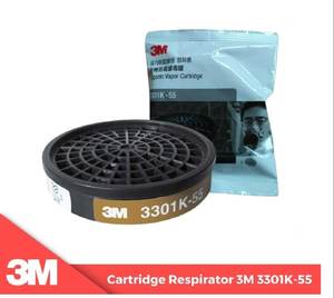 Filtre à vapeur organique 3301K-55 pour la sécurité industrielle dans les activités d'impression par pulvérisation chimique de peinture en aérosol - Product Image 1