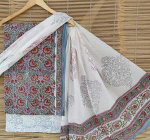 Matériaux de robe sur mesure en coton imprimé de blocs idéaux pour la fabrication de vêtements pour femmes et adaptés à la revente par les magasins de vêtements - Product Image 6