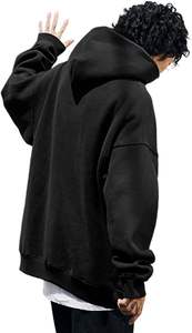 เสื้อฮู้ดและสเวตเตอร์ของผู้ชายเสื้อลำลองทรงหลวมแขนยาวใส่สบายใหม่ล่าสุด - Product Image 4