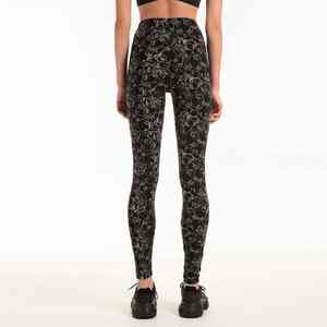 เลกกิ้งคอลเลคชั่นใหม่ล่าสุด เอวสูง ระบายอากาศ แห้งเร็ว พิมพ์ลายแบบซับลิเมชั่น สำหรับผู้หญิง สไตล์ลำลอง ตะเข็บอย่างดี ราคาขายส่ง - Product Image 5