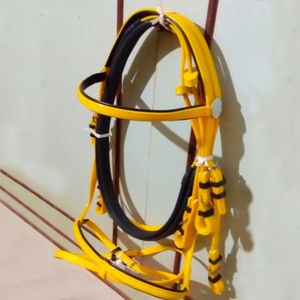 Sangle en PVC bleu personnalisé bride de cheval bande de front réglable produits de cheval personnalisés - Product Image 4