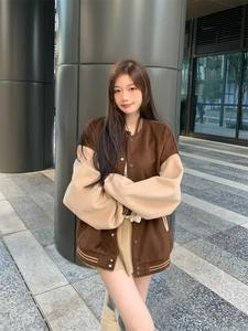 แจ็กเก็ตผู้หญิงขนาดใหญ่เสื้อแจ็กเก็ตเลตเทอร์แมนทันสมัยเสื้อแจ็คเก็ตระบายอากาศได้ดี - Product Image 5