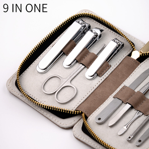 Juego de manicura profesional portátil de 9 piezas de acero inoxidable para uñas, aprobado por la CE para embalaje de caja de cuidado Personal de viaje - Product Image 5