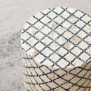 Top Bán Vòng Bàn Cạnh Giường Ngủ Mẹ Của Ngọc Trai Trang Trí Phòng Khách Khảm Bên Bảng Handmade Từ Thanh cong - Product Image 5