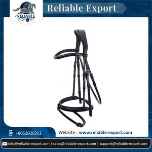Brida ecuestre de PVC inglesa personalizada de la mejor calidad al por mayor, accesorios deportivos occidentales de equitación de cuero genuino duradero directo - Product Image 2
