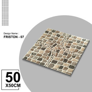 Azulejos de Porcelana Resistentes para Exteriores de 50x50 cm, Aspecto Clásico de Piedra, Azulejos Vitrificados para Estacionamientos y Jardines - Product Image 2