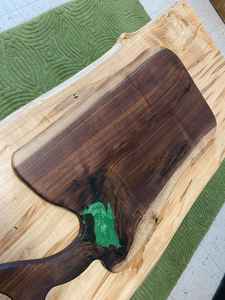 Tabla de Cortar de Madera de Acacia de Estilo Clásico con Resina, Tabla de Cortar con Logotipo Personalizado, Productos de Bambú para el Hogar y la Cocina al Mejor Precio - Product Image 5