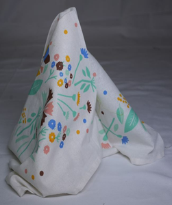 100%Organic Cotton <b>Kitchen</b> <b>Towel</b> Quick-Dry Floral Design Comfortable Waterproof Dishwashing Cloth Easy-Carrying for Cleaning Tea - Product Image 3