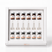 Kit de Traitement Lyophilisé à 15% de Vitamine C, Ampoule Sérum Peptidique PDRN pour Éclaircir les Taches Brunes et Anti-Âge, Marque Privée OEM ODM
