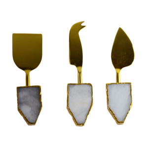 Ustensiles de cuisine design modernes couverts en forme de couteau avec manche en agate meilleurs couverts décoratifs pour les occasions de fête - Product Image 5