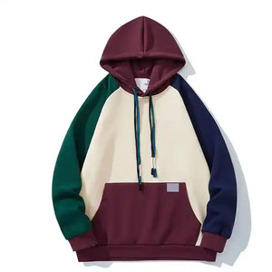 Ensemble deux pièces en molleton respirant pour homme, taille XS, personnalisé ODM, motif uni, sweat-shirt à capuche 100% coton brodé - Product Image 1