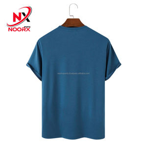 Men's Classic Cotton <b>Polyester</b> T-<b>Shirt</b> Oversized Short Sleeve Casual Wear Custom Logo Breathable and Soft in Multi Colors - Product Image 2