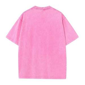 เสื้อยืดคอกลมแขนสั้นสีดำล้วนสำหรับผู้ชายเสื้อยืดทรงหลวมลำลองสีพื้น - Product Image 5