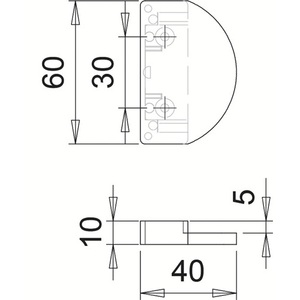 Manija de Plástico Marrón para Puerta de Balcón de 60 mm EDI para Herramientas de Jardín - Product Image 3