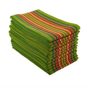 100% Cotton Salsa Kitchen <b>Towel</b> Golf Pack of 12 - Green - Product Image 1