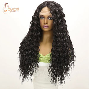 Perruques ondulées U Part, cheveux humains, cheveux vierges brésiliens faits à la machine, perruques Lace Wig pour femmes - Product Image 1