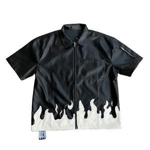 Camiseta con cremallera de secado rápido para hombre, transpirable, para entrenamiento de gimnasio, ajustada, de manga corta, ropa deportiva informal de verano - Product Image 1