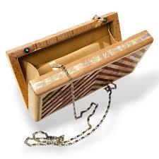 Bolsos de Mano de Madera Ecológicos, Bolsos Vintage de Moda, Diseños Personalizados con Patrón de Paisaje para Bodas y Fiestas, de Alta Calidad - Product Image 2