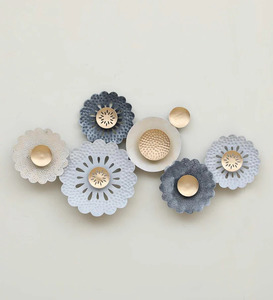Design floral Vintage fer mur Art panneau fabriqué à la main en métal maison décoration intérieure élégant suspendu mur caractéristique - Product Image 2