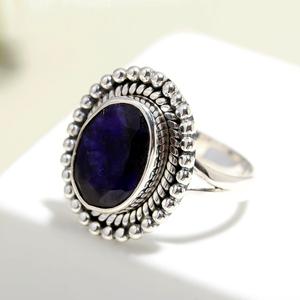 Classique meilleur Design fait à la main Cabochon Lapis Lazuli pierre précieuse 925 argent massif 925 argent estampillé mode bijoux en argent - Product Image 3