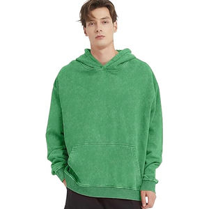 Custom Bulk Acid Wash Hoodie for Men Oversized Vintage Streetwear Pullover Fashion Hoodies Factory Wholesale <b>Maker</b> - Product Image 2