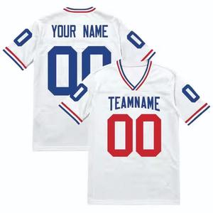 Camiseta de fútbol cuadrada de gran tamaño con estampado por sublimación de estilo callejero OEM y Odm con logotipo personalizado, camiseta de fútbol de malla para hombre - Product Image 3