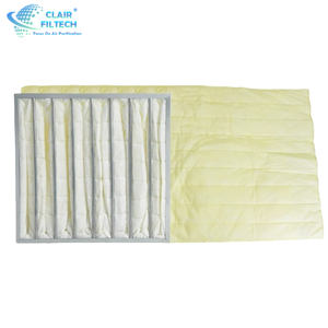 Hoog rendement glasvezel zakluchtfilter voor thuisgebruik, stofafzuiging, synthetische vezel zakfilter media fabrikanten - Product Image 2