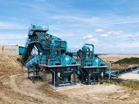 Installation de lavage de sable stationnaire avec pompe |   Machine de nettoyage du sable industrielle haute capacité et durable pour le recyclage du sol et du gravier