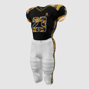 Uniforme de football américain de la meilleure qualité Nouveaux sports et vêtements d'équipe américains avec manches courtes Caractéristiques respirantes et grande taille - Product Image 1