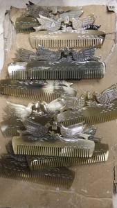 Peigne à cheveux en corne naturelle de qualité supérieure par 99 peigne à dents fines en or avec option de logo pour les marchés de gros et d'exportation - Product Image 6