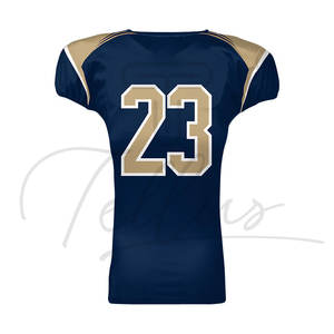 Uniforme de Fútbol Americano de Alta Calidad, Jersey de Manga Corta, 100% Poliéster, Personalizable, Ropa de Equipo, Material Duradero - Product Image 2