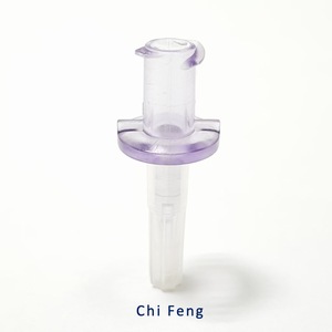 14B002 Chi Feng, Punta de Transferencia Transparente de Policarbonato Morado Sin Ventilación, 12 mm, Tipo Desinfectante EOS, Consumibles Médicos - Product Image 5