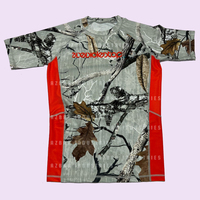 Tüm zaman hit tarzı UNISEX JIU JITSU gerçek ağaç orman baskı camo rashand ve şort-camo döküntü muhafızları ile şort takımı