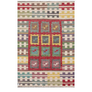 Alfombra Kilim de Maimana, Afganistán, 245 x 162 cm, Alfombras y Conjuntos Tradicionales Afganos - Product Image 1