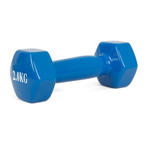 * OUTLET * manubrio da palestra in ghisa con rivestimento in gomma 2kg-casa e giardino/sport e tempo libero - Product Image 3