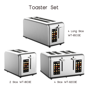 Máy nướng bánh mì màn hình kỹ thuật số siêu lớn khe dài 4 lát và điều khiển cảm ứng điện máy nướng bánh mì thông minh - Product Image 6