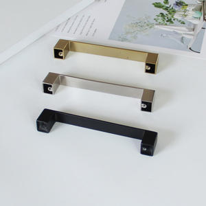 Modern Stainless Steel Bathroom Cabinet Pulls Luxury Gold <b>Black</b> Silver Drawer Handles Minimalist Kitchen <b>Cupboard</b> Furniture - Product Image 4